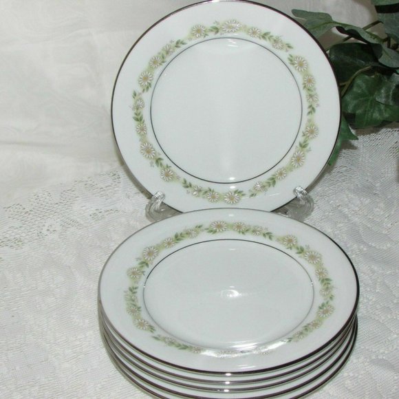 6 NORITAKE Fine China TRILBY Bread Side Plates Vintage - Picture 6 of 7